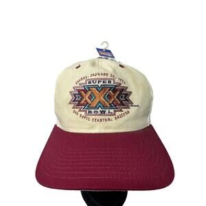 Vintage Super Bowl 30 XXX Hat NOS NWT NFL Football Snapback Cap Cowboys Arizona
